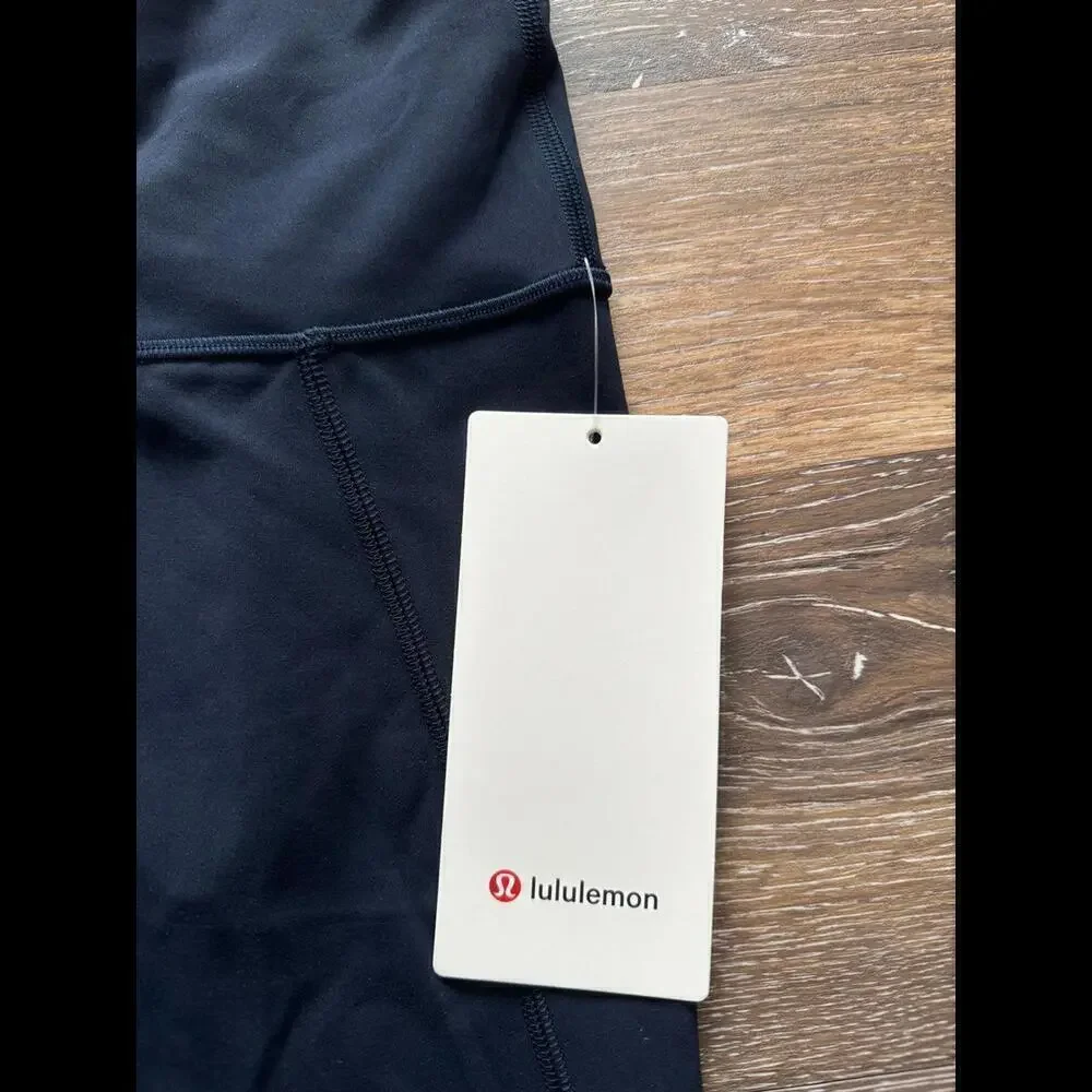 Lululemon Wunder Train High Rise 25” Hem Slit True Navy Size 2 NWT